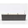 URBALIVE BERBERIS Αυτοποτιζόμενη ορθογώνια γλάστρα 80 x 20 cm, Γκρι
