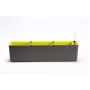 URBALIVE BERBERIS αυτοποτιζόμενη ορθογώνια γλάστρα 80 x 20 cm, γκρι-καφέ