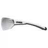 UVEX Equate Γυαλιά ποδηλασίας, Λευκό Ματ / Mirror Silver