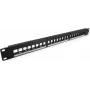 VALUE Patch Panel Keystone 19 ιντσών 1U 24 θύρες Unshielded 3-Piece (26.99.0368)