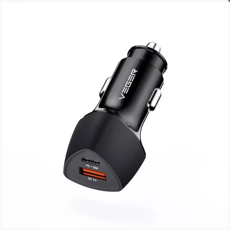 Veger CC50 Rigorous PD38W (1A1C) Φορτιστής Αυτοκινήτου Μαύρο