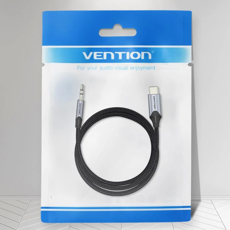 VENTION BGKHF Καλώδιο προσαρμογέα USB-C σε 3,5 mm ήχου 1 m μαύρο