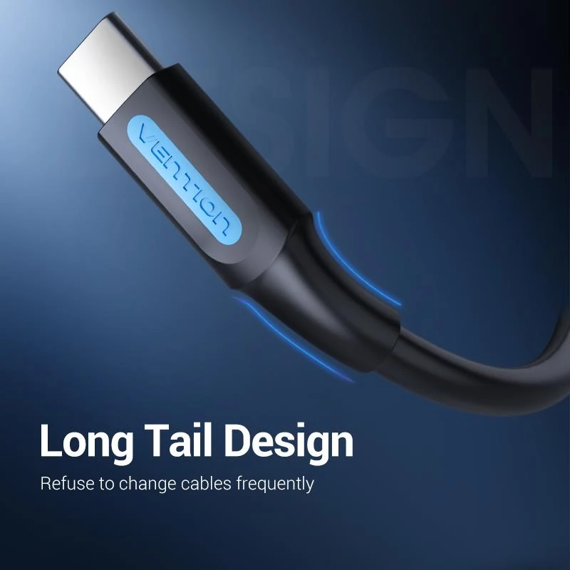 VENTION COKBF Καλώδιο USB-C σε USB 2.0 1m Μαύρο