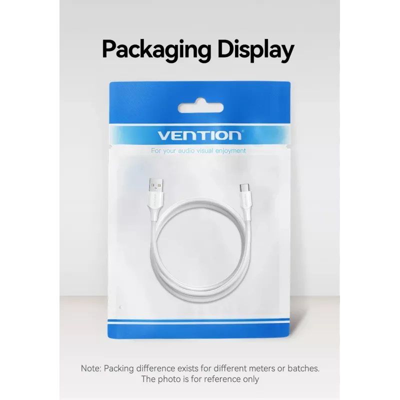 VENTION CTHWH Καλώδιο USB-C σε USB 2.0 2m Λευκό