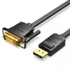 VENTION Καλώδιο DisplayPort σε DVI 1m Μαύρο HAFBF