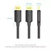 VENTION HAKBF Καλώδιο DisplayPort σε DisplayPort 1m Μαύρο