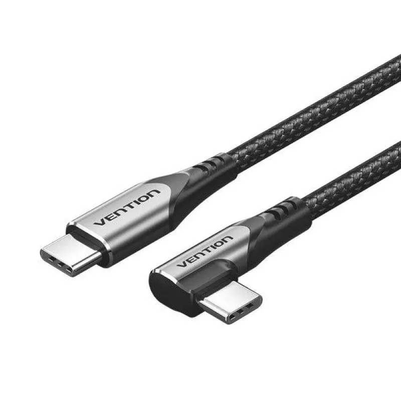VENTION TRAHF Καλώδιο USB-C σε USB-C 1m γκρι 10Gbps 100W PD 4K Video