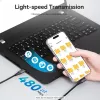 VENTION TRAHF Καλώδιο USB-C σε USB-C 1m γκρι 10Gbps 100W PD 4K Video