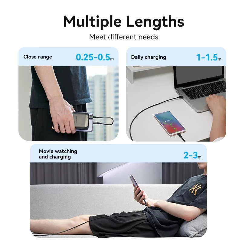 VENTION Καλώδιο USB-C σε USB 2.0 2m Μαύρο CTHBH