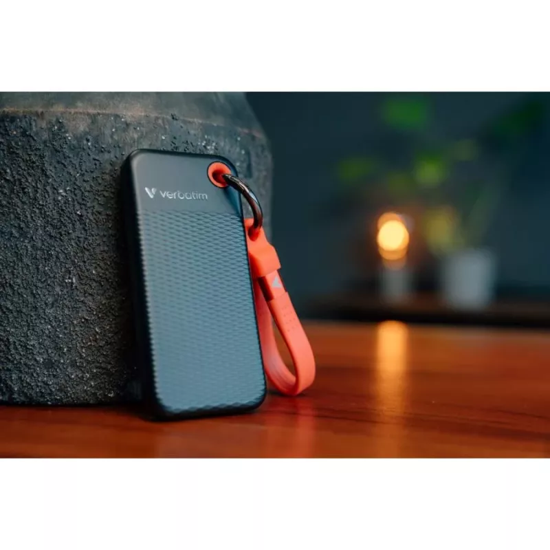 Verbatim 512GB USB-C Pocket SSD, USB 3.2 Gen 2, Μαύρο/Κόκκινο 32284