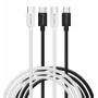 Verbatim Essentials USB 2.0 USB-C σε USB-C καλώδιο συσκευασία 2 τεμ., 1 m, μαύρο