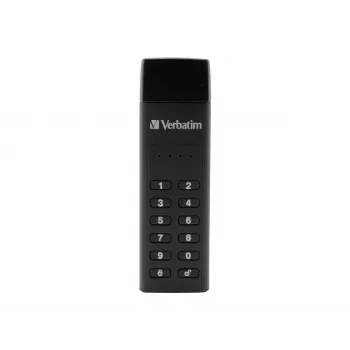 Verbatim Keypad Secure 32GB USB 3.2 Gen 1 Flash Drive με κρυπτογράφηση υλικού AES-256-bit - Μαύρο