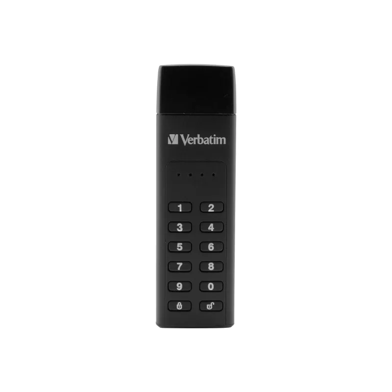 Verbatim Keypad Secure 32GB USB 3.2 Gen 1 Flash Drive με κρυπτογράφηση υλικού AES-256-bit - Μαύρο