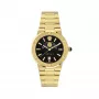 VERSACE V-Chrono Ανδρικό ρολόι VE7G00323 38mm μαύρο καντράν δερμάτινο λουράκι