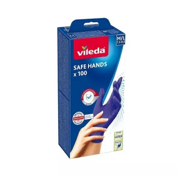 VILEDA Safe Hands – Γάντια νιτριλίου M/L 100 τεμ.