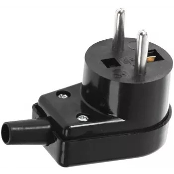 VIPLAST 220-05 Γωνιακό βύσμα 16A 250V IP20 μαύρο