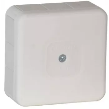 VIPLAST VP-31 επιτοίχιο κουτί διακλάδωσης, κενό, 12 εισόδους καλωδίων, IP55, λευκό, 85x85x37 mm