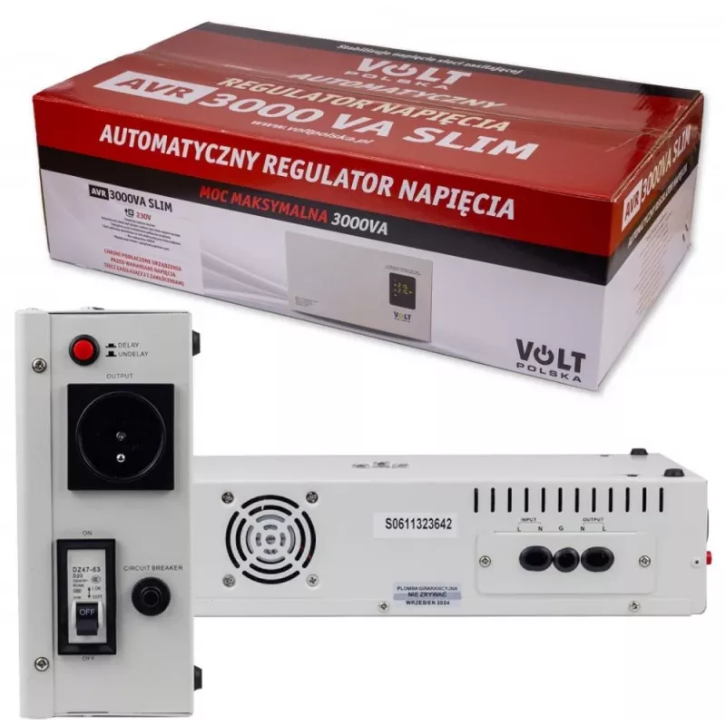 Volt Polska AVR 3000VA Slim 8% Σταθεροποιητής τάσης
