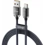 VOLTAGE PureCrystal Καλώδιο USB-A σε USB-C 66W 2m μαύρο