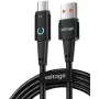 VOLTAGE VEKA66AC100BK PowerAngle 66W PD Καλώδιο USB-A σε USB-C 1m Μαύρο