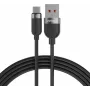 VOLTAGE VEKS66AC100BK Καλώδιο USB-A σε USB-C Σιλικόνης 66W PD 100cm Μαύρο