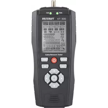 VOLTCRAFT KT-300 ελεγκτής καλωδίων VC-17497100 για τηλεπικοινωνίες και δίκτυα