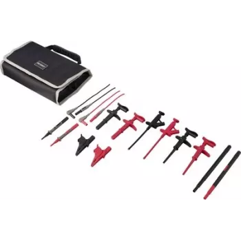 VOLTCRAFT MLSet-100 Σετ καλωδίων μέτρησης με 4 mm επισωρευόμενα βύσματα μπανάνας, κροκοδειλάκια, ακίδες μέτρησης, υποδοχές 4 mm, 1,2 m, κόκκινο/μαύρο VC-18652745