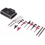 VOLTCRAFT MLSet-100 Σετ καλωδίων μέτρησης με 4 mm επισωρευόμενα βύσματα μπανάνας, κροκοδειλάκια, ακίδες μέτρησης, υποδοχές 4 mm, 1,2 m, κόκκινο/μαύρο VC-18652745