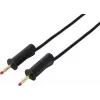 VOLTCRAFT MSB-132 μαύρο καλώδιο μέτρησης ασφαλείας 2 m, επιστοιβαζόμενα βύσματα 4 mm, 32 A, 1000 V CAT III VC-18709995