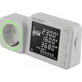 VOLTCRAFT SEM5000 DUAL Μετρητής ενεργειακού κόστους με καταγραφέα δεδομένων, πρόβλεψη κόστους, συναγερμό VC-14516985