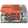 WAGO 221-415 COMPACT Κλέμα σύνδεσης για 5 αγωγούς, 0,2-4 mm², συσκευασία 25 τεμ.