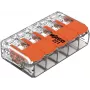 WAGO 221-415 COMPACT Κλέμα σύνδεσης για 5 αγωγούς, 0,2-4 mm², συσκευασία 25 τεμ.