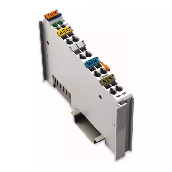 WAGO 750-550 Μονάδα αναλογικής εξόδου 2 καναλιών 0-10V, Ανοιχτό γκρι