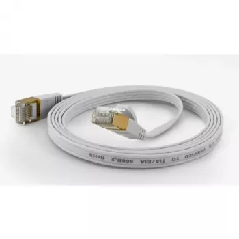 Wantec Flat FTP CAT6 Καλώδιο δικτύου 10m Λευκό