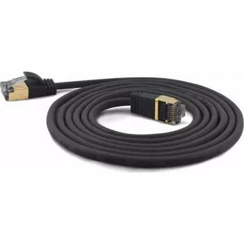 Wantec Καλώδιο Patch SSTP CAT7 Αρσενικό CAT6a d=4mm 20,00m Μαύρο