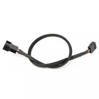 Watercool Καλώδιο Επέκτασης 4-Pin PWM, Μαύρο - 30cm