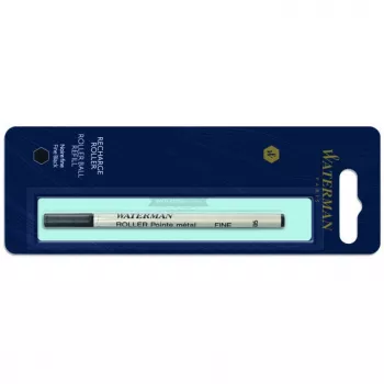 Waterman Ανταλλακτικό rollerball μαύρο λεπτό – 1 συσκευασία blister