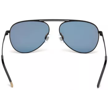 WEB EYEWEAR WE0206-02G unisex ορθογώνιο γυαλί ηλίου - σκελετός ασετάτ Havana, πράσινους πολυανθρακικούς φακούς, προστασία UV400
