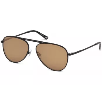 WEB EYEWEAR WE0206-02G unisex ορθογώνιο γυαλί ηλίου - σκελετός ασετάτ Havana, πράσινους πολυανθρακικούς φακούς, προστασία UV400