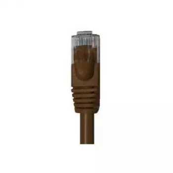 Wentronic Goobay Καλώδιο Patch Επίπεδο CAT 6, U/UTP, Σκούρο Καφέ, 0,5 m, Χαλκός 95889
