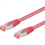 Wentronic Goobay CAT 6a S/FTP Καλώδιο Patch, Ματζέντα, 1 m, LSZH, Χαλκός 93682