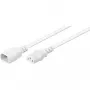 Wentronic Goobay Καλώδιο Επέκτασης Συσκευής Ψυχρής C14 σε C13, 1 m, Λευκό 97582