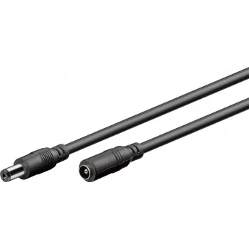Wentronic Goobay Καλώδιο επέκτασης DC 5 m Μαύρο 76671