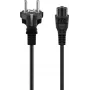 Wentronic Goobay καλώδιο επέκτασης, βύσμα Schuko σε υποδοχή Schuko, 1 m, μαύρο, 16 A, 250 V, H05VV-F 3G1.5, γωνιακό βύσμα, CE/VDE 57846