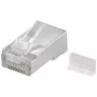 Wentronic RJ45 Modular βύσμα αρσενικό θωρακισμένο 8P8C για στρογγυλό καλώδιο, Bulk
