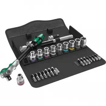WERA Zyklop Speed Σετ καστάνιας 1/2 inch + καρυδάκια, 28 τεμ.