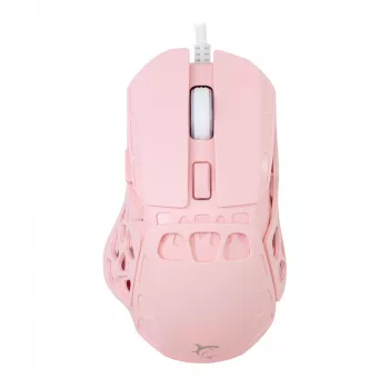 White Shark ECTOR-P GM-5016 Ενσύρματο Ποντίκι Gaming, 6400 DPI, Ροζ
