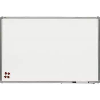 Whiteboard βερνικωμένη επιφάνεια 120x90cm σκελετός αλουμινίου