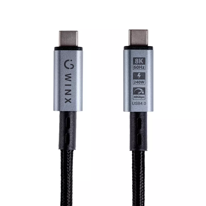 WINX LINK Pro καλώδιο Type-C 1m 100W PD USB 2.0 480Mbps μαύρο