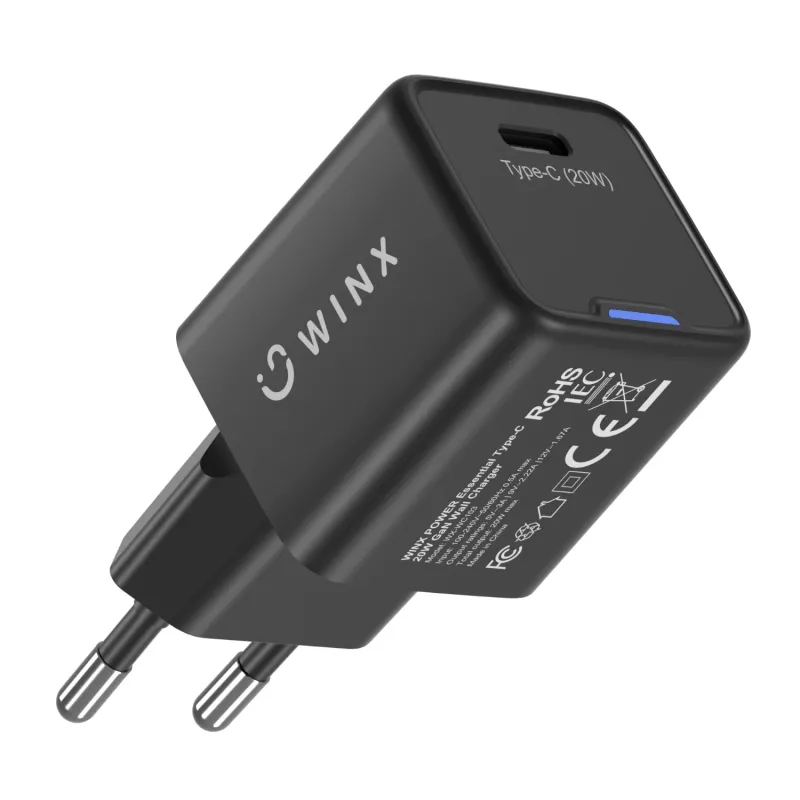 WINX POWER Essential Type-C 20W GaN Φορτιστής τοίχου - Λευκό